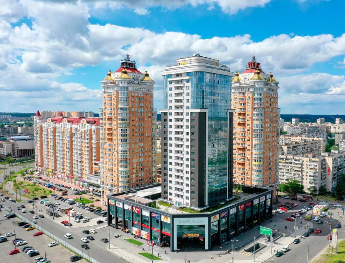 Дизайнерская квартира на Оболони в новом доме ЖК Smart Plaza Obolon Київ Екстер'єр фото